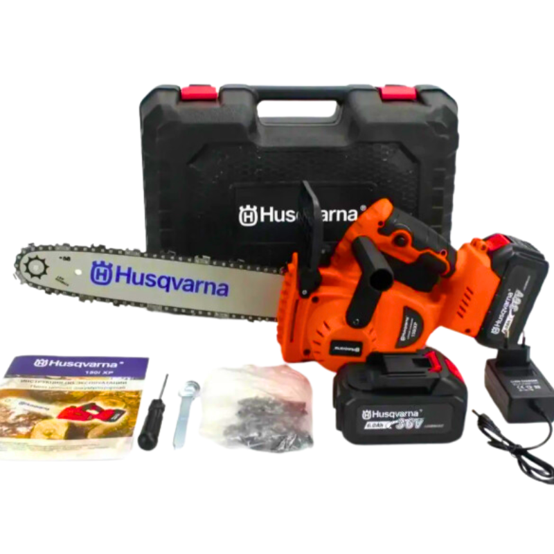 АКБ пила Husqvarna 150iXP KIT 36V 6 Ah з безключовим натягом ланцюга Пила акумуляторна ланцюгова Husqvarna