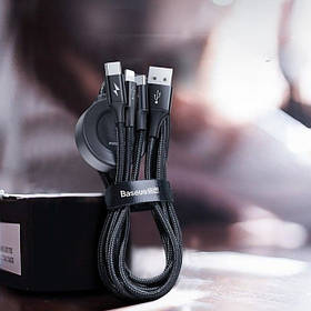 Кабель BASEUS Combo Micro USB Lightning Type-C Apple Watch Star Ring Series 3.5А 1.2м