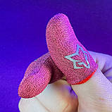 Напальчники Sarafox мідне волокно ігрові від поту для ігор на телефоні смартфоні пабг pubg standoff 2 warzone, фото 2