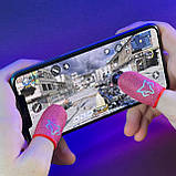 Напальчники Sarafox мідне волокно ігрові від поту для ігор на телефоні смартфоні пабг pubg standoff 2 warzone, фото 4