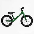 Біговел дитячий 14 дюймів Corso Indigo D-6540-74 Зелений, нейлонова рама, на надувних колесах, велобіг, фото 2