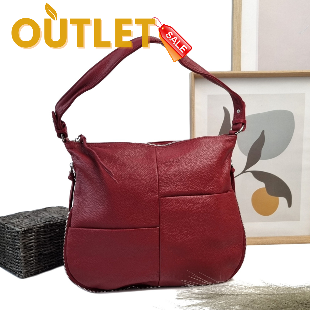 Жіноча сумка натуральна шкіра бордовий Арт.8352 winered (БР) VIVAVERBA Україна — (59)