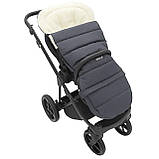 Зимовий конверт Футмуф універсальний Babyroom Wool N-20 graphite, фото 7