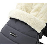 Зимовий конверт Футмуф універсальний Babyroom Wool N-20 graphite, фото 10