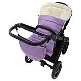 Зимовий конверт Футмуф універсальний Babyroom Wool N-20 lilac, фото 7