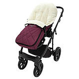 Зимовий конверт Футмуф універсальний Babyroom Wool N-8 bordo, фото 5