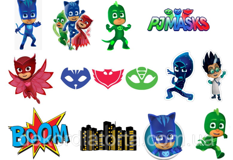 Вафельна картинка  PJMASKS 8420