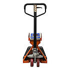 Гідравлічна рокла з вагами ВПД-РК-1 т, вантажопідйомність 1000 кг, візок складський з вагами, фото 3