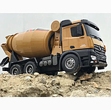 Дитяча машинка на радіокеруванні Бетонозмішувач Huina toys 1574 10 функцій 1:14. Металева, фото 2
