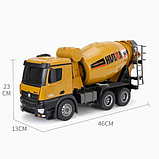 Дитяча машинка на радіокеруванні Бетонозмішувач Huina toys 1574 10 функцій 1:14. Металева, фото 8