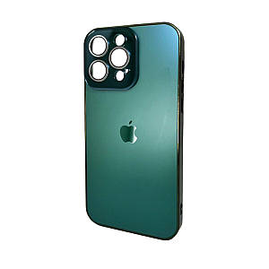 Чохол AG Glass Sapphire Frame MagSafe Logo Full Camera Apple iPhone 12 Pro | TPU+Glass (Зелений) (AGSappiFRP12PGreen)