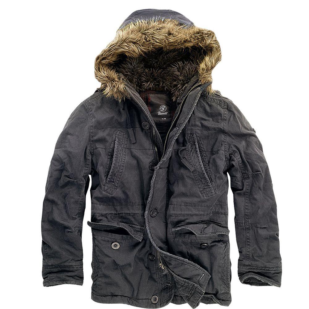 Куртка аляска Brandit Vintage Explorer BLACK (S), фото 1