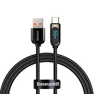 Кабель Baseus Display Fast Charging Data Cable USB to Type-C 66W 2m Black (CASX020101)