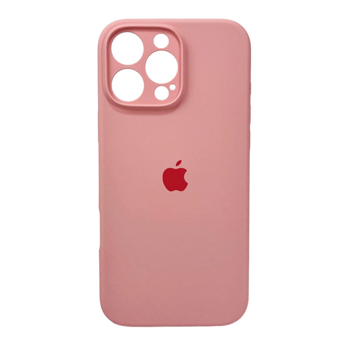 Чохол Silicone Full Case Camera Protect (AA) Apple iPhone 16 Pro Max (Рожевий)