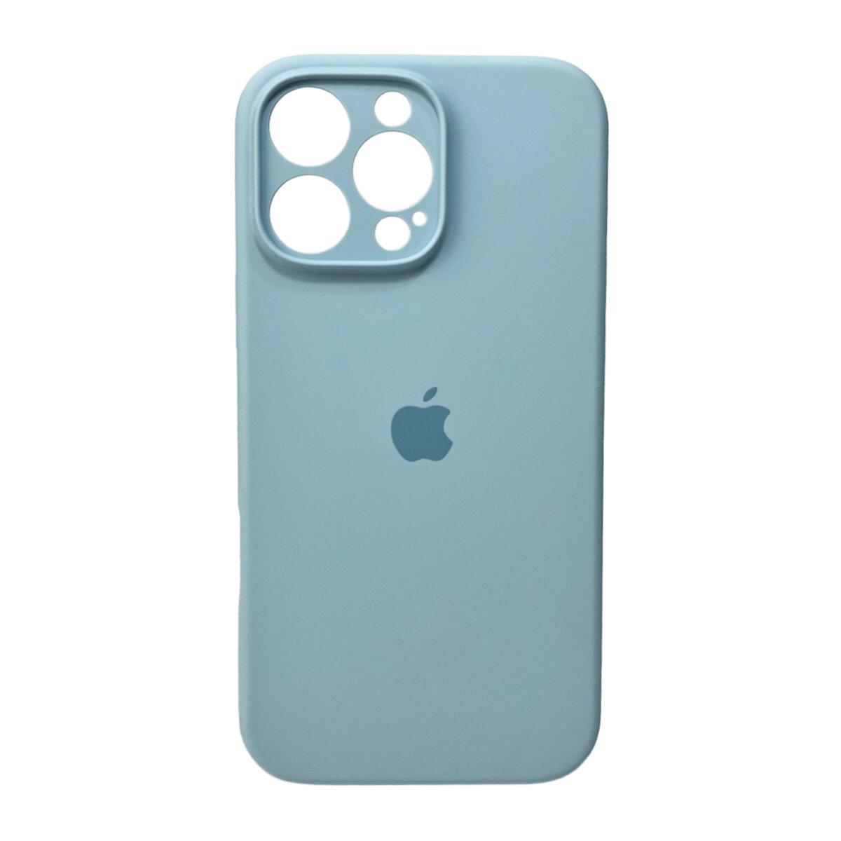 Чохол Silicone Full Case Camera Protect (AA) Apple iPhone 16 Pro Max (Світло-блакитний)