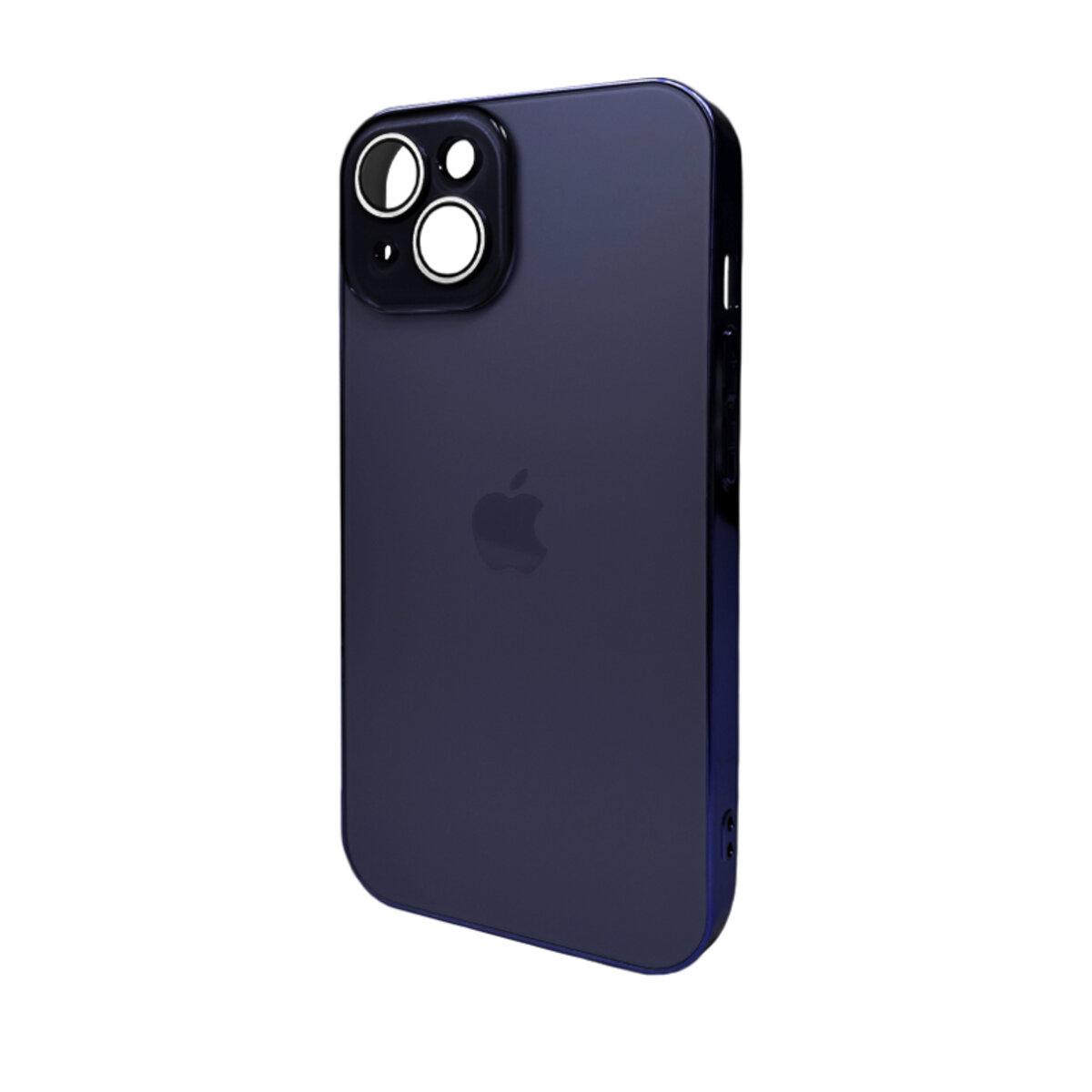 Чохол AG Glass Sapphire Frame MagSafe Logo Full Camera Apple iPhone 14 | TPU+Glass (Фіолетовий) (AGSappiFRP14Purple), фото 1