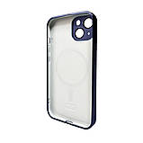 Чохол AG Glass Sapphire Frame MagSafe Logo Full Camera Apple iPhone 14 | TPU+Glass (Фіолетовий) (AGSappiFRP14Purple), фото 2