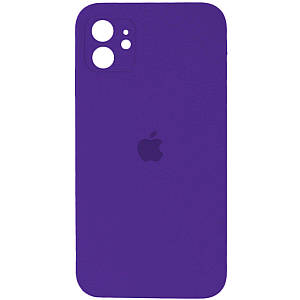 Чохол Silicone Full Case Camera Protect (AA) Apple iPhone 12 (Фіолетовий) (FullAAi12-54)