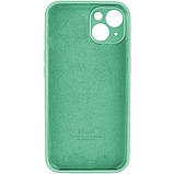 Чохол Silicone Full Case Camera Protect (AA) Apple iPhone 14 (М'ятний) (FullAAi14-30), фото 2