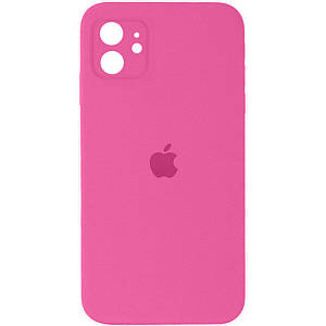Чохол Silicone Full Case Camera Protect (AA) Apple iPhone 12 (Рожевий) (FullAAi12-32)