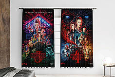 Штори з принтом «Stranger Things characters»