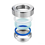 Діоптр гайковий під приварювання DN76, фото 7