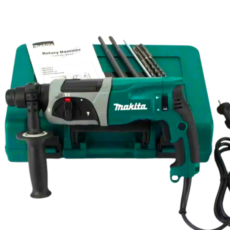 Перфоратор Makita HR2470F професійний Потужний перфоратор 780 Вт 2.4 Дж Плавний перфоратор Макіта, фото 1