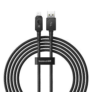 Кабель Baseus Unbreakable Series Fast Charging Data Cable USB to iP 2.4A 2m Cluster Black (P10355802111-01)