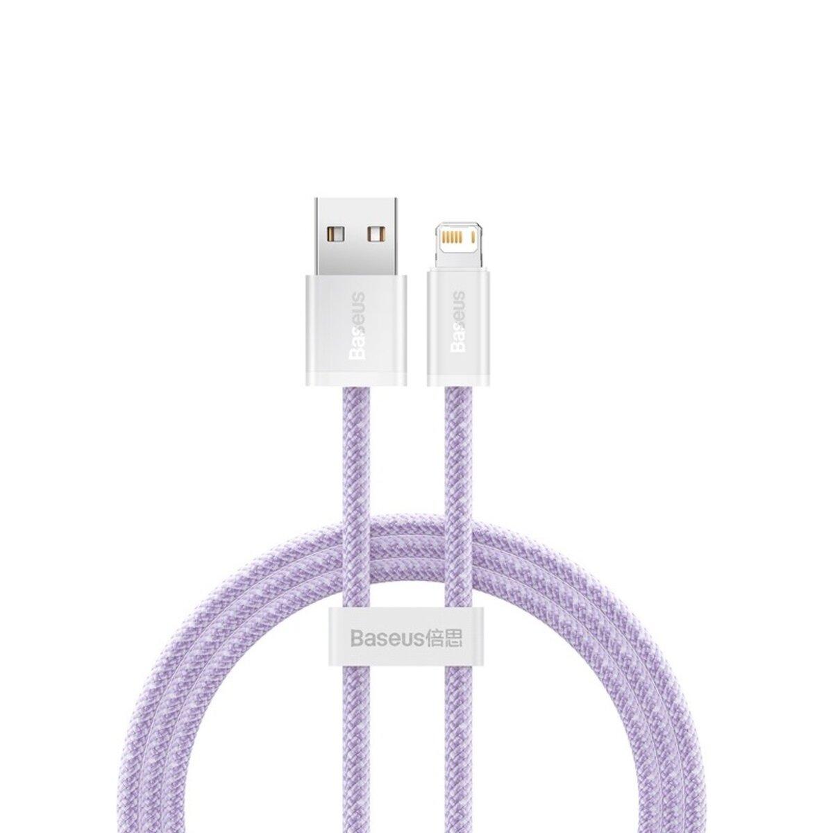 Кабель Baseus Dynamic Series Fast Charging Data Cable USB to iP 2.4A 2m Purple (CALD000505)