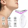 Компактний масажер для шиї та обличчя D836 з функцією омолодження Білий, фото 6