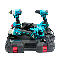 АКБ інструменти 36V Шуруповерт DDF484 Болгарка DGA504 Перфоратор DHR202 Гайковерт DTW301 Набір 4в1 Makita