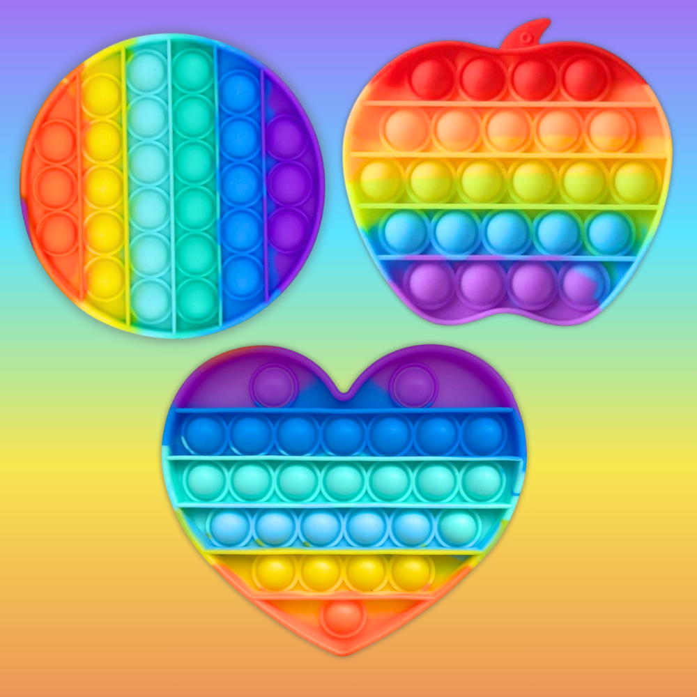 Набір іграшок-антистрес Pop it для дорослих та дітей, 3 шт