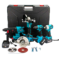 Акумуляторний інструмент Makita 36V Циркулярка Болгарка Шуруповерт Гайковерт Перфоратор Набір 5в1