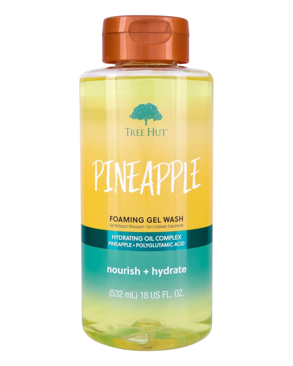Гель для душу Tree Hut Pineapple Foaming Gel Wash 532ml, фото 1