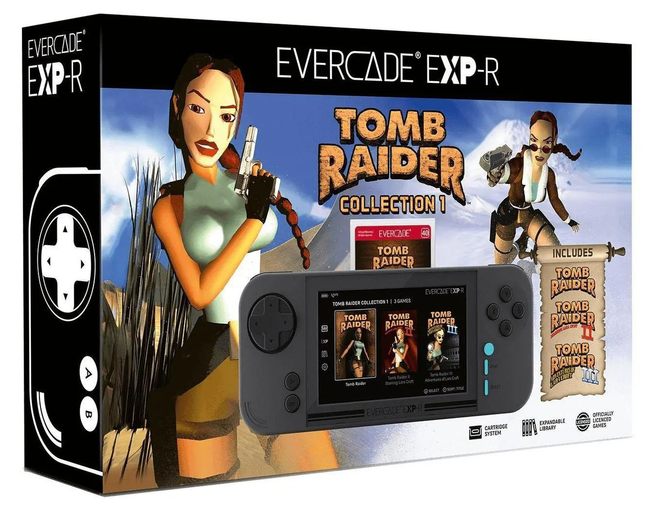 Приставка (консоль) Evercade EXP-R Tomb Raider Collection 1 , Гарантія, фото 1