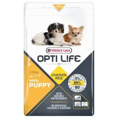 Сухий корм для цуценят міні та малих порід Opti Life (Опті Лайф) Puppy Mini з куркою 2.5 кг