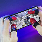 Ігрові напальчники PRO (3 пари 6 шт) для ігор на телефоні смартфоні планшеті pubg пабг пубг call of duty, фото 7