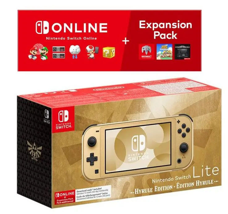 Приставка (консоль) Nintendo Switch Lite Hyrule Edition + Expansion Pack , Гарантія, фото 1
