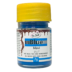 Барвник харчовий жиророзчинний сухий порошок БЛАКИТНИЙ 7 г Dr.Gusto