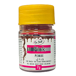 Барвник харчовий жиророзчинний сухий порошок РОЖЕВИЙ 7 г Dr.Gusto