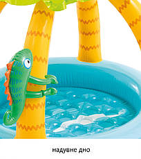 Дитячий надувний басейн Intex 58417 (102х86/16 см) надувне дно, фото 3