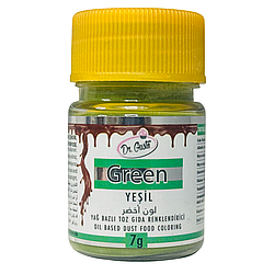 Барвник харчовий жиророзчинний сухий порошок ЗЕЛЕНИЙ 7 г Dr.Gusto