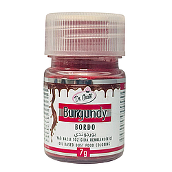 Барвник харчовий жиророзчинний сухий порошок БУРГУНДІ 7 г Dr.Gusto