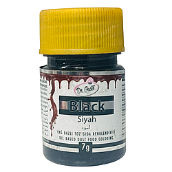 Барвник харчовий жиророзчинний сухий порошок ЧОРНИЙ 7 г Dr.Gusto