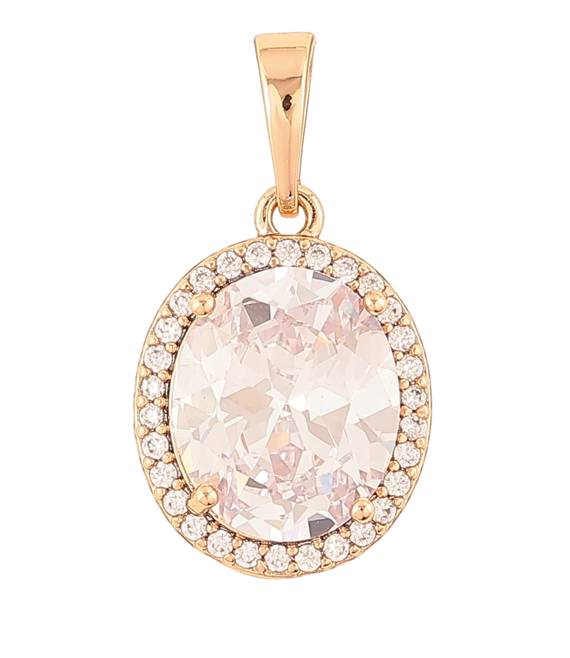 Кулон Xuping Позолота 18K «Фіаніт в обрамленні цирконію» для ланцюжка до 6мм