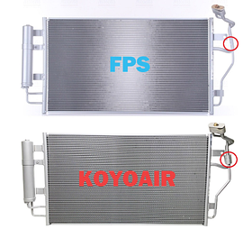 Конденсатор кондиціонера Nissan Leaf 11- Koyoair АКПП/МКПП; 642X361X12; +осушувач; USA; (80 KW)