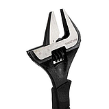 Ключ розвідний з вуглецевої сталі універсальний Bigstren 210 мм, макс діаметр 35 мм (24283), фото 6