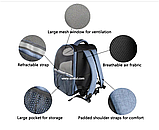 "Особливості:  Виготовлений із високоякісної джинсової тканини (покриття ПВХ), водостійкої. Сітчасті вікна з 3-х сторін забезпечую, фото 5