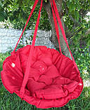 Гойдалки для дому, Круглі гойдалки для дачі, навантаження 200 кг, Гойдалки дитячі для будинку підвісні, діаметр 95 см, фото 7