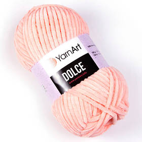 Пряжа (нитка) плюшева Дольче (Dolce) 764 персик YarnArt НА-00031621